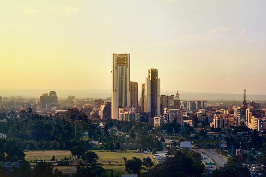 Drone Shot of Nairobi